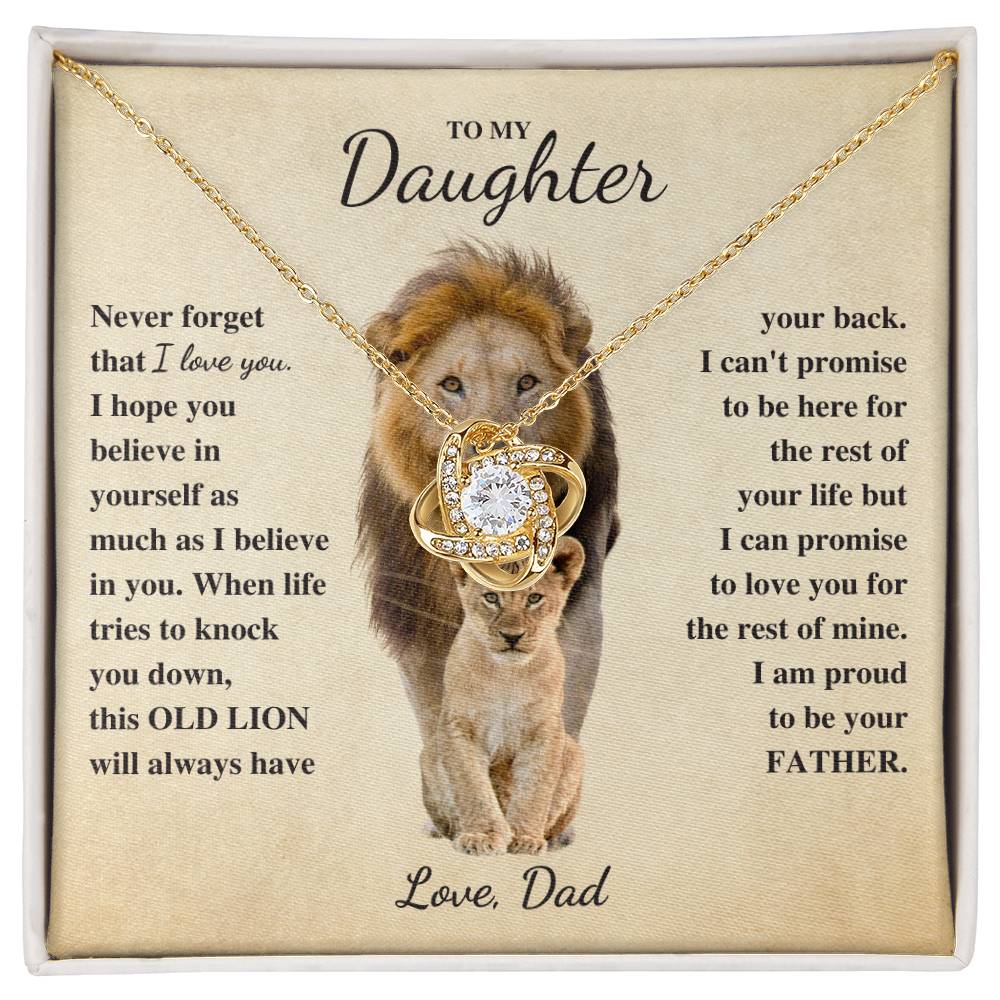 To Daughter Love Dad | Old Lion (LKN-D-Dd-Never-G-S2309) - You Make It Special
