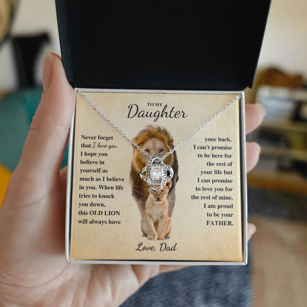 To Daughter Love Dad | Old Lion (LKN-D-Dd-Never-G-S2309) - You Make It Special