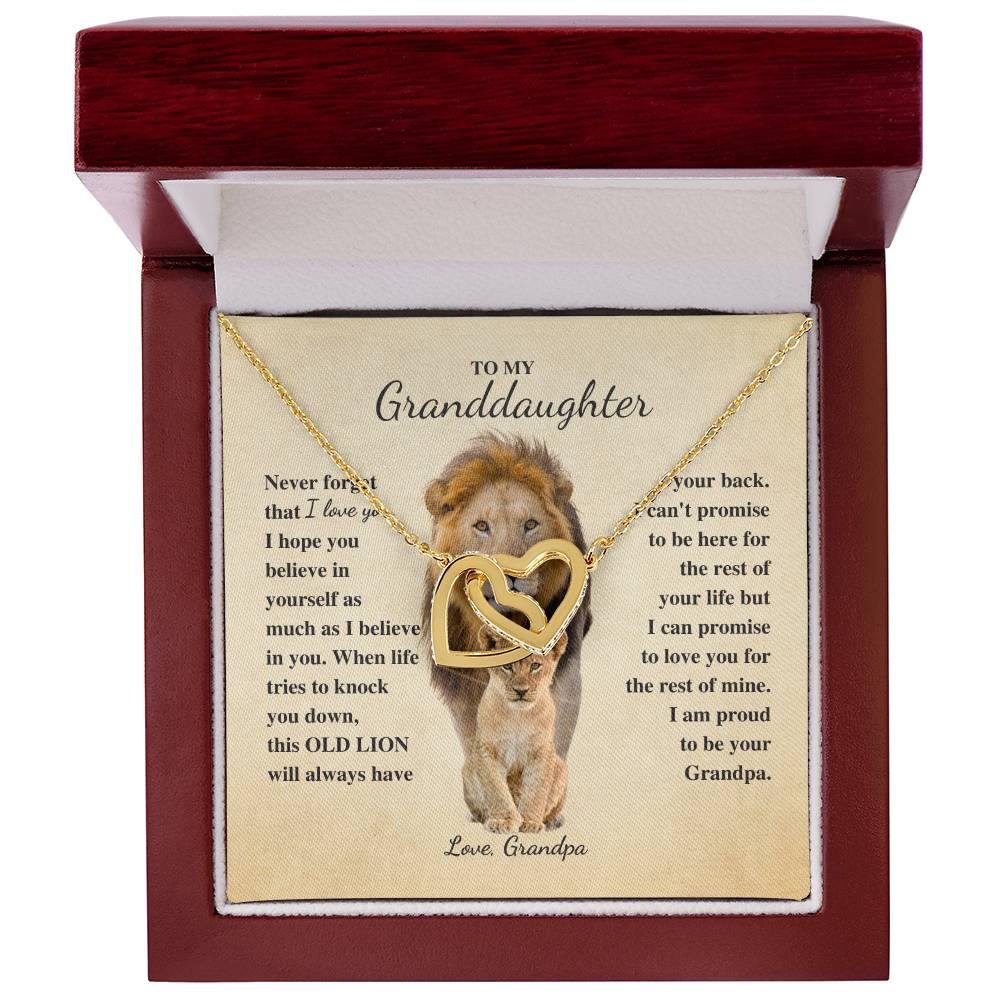 To Granddaughter Love Grandpa | Old Lion | Never forget (IHN-GD-GP-NEVERFORGET-G-S2309) - You Make It Special