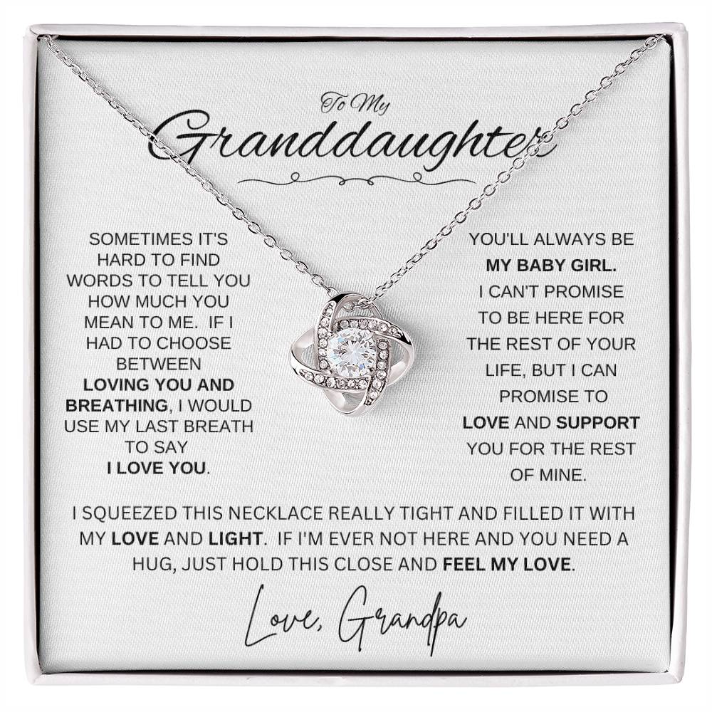 To Granddaughter Love Grandpa | SOMETIMES (LKN-GD-GP-Sometimes-W-S2309) - You Make It Special