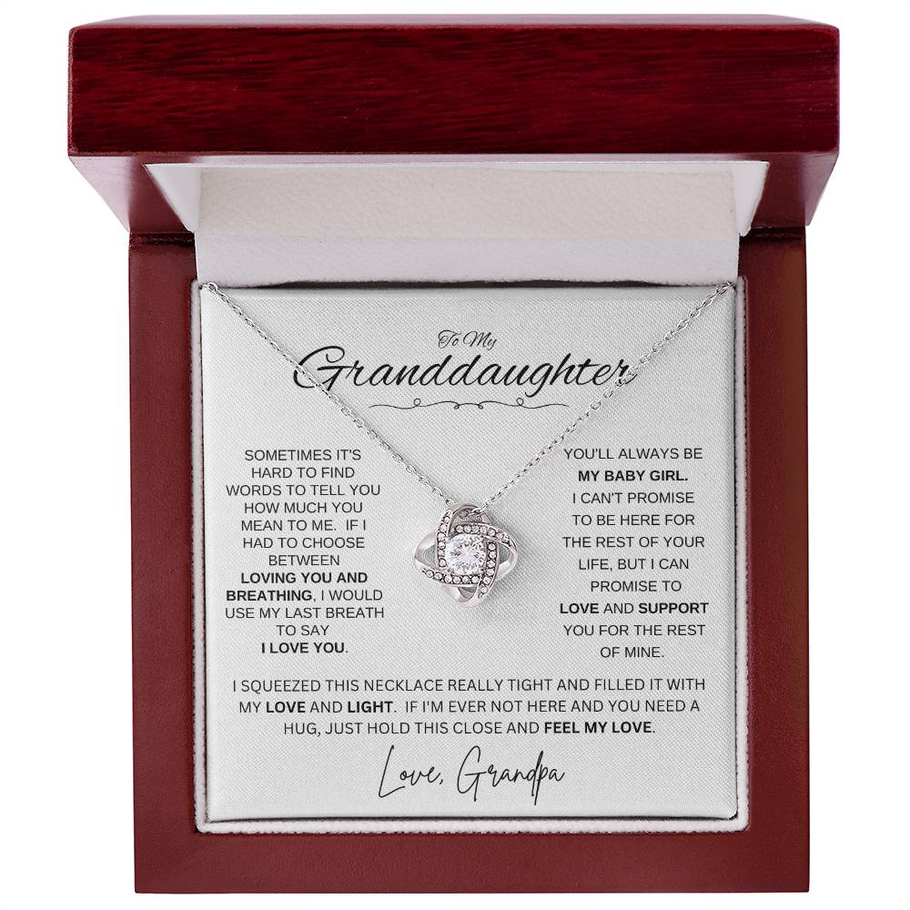 To Granddaughter Love Grandpa | SOMETIMES (LKN-GD-GP-Sometimes-W-S2309) - You Make It Special