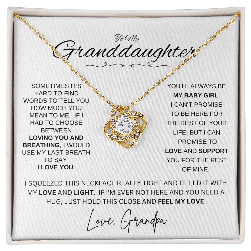 To Granddaughter Love Grandpa | SOMETIMES (LKN-GD-GP-Sometimes-W-S2309) - You Make It Special