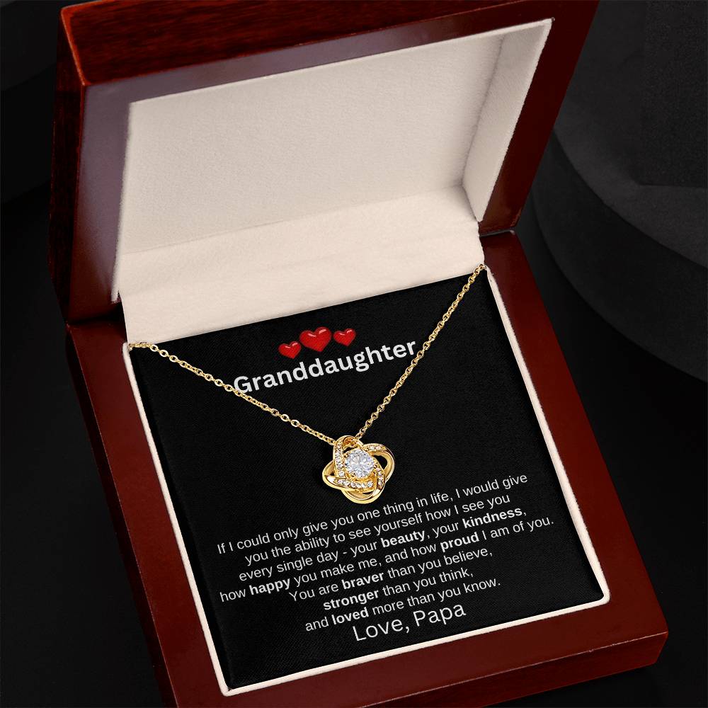 To Granddaughter Love Papa | If I could (LKN-GD-PP-IfICould-Bk-S2309) - You Make It Special