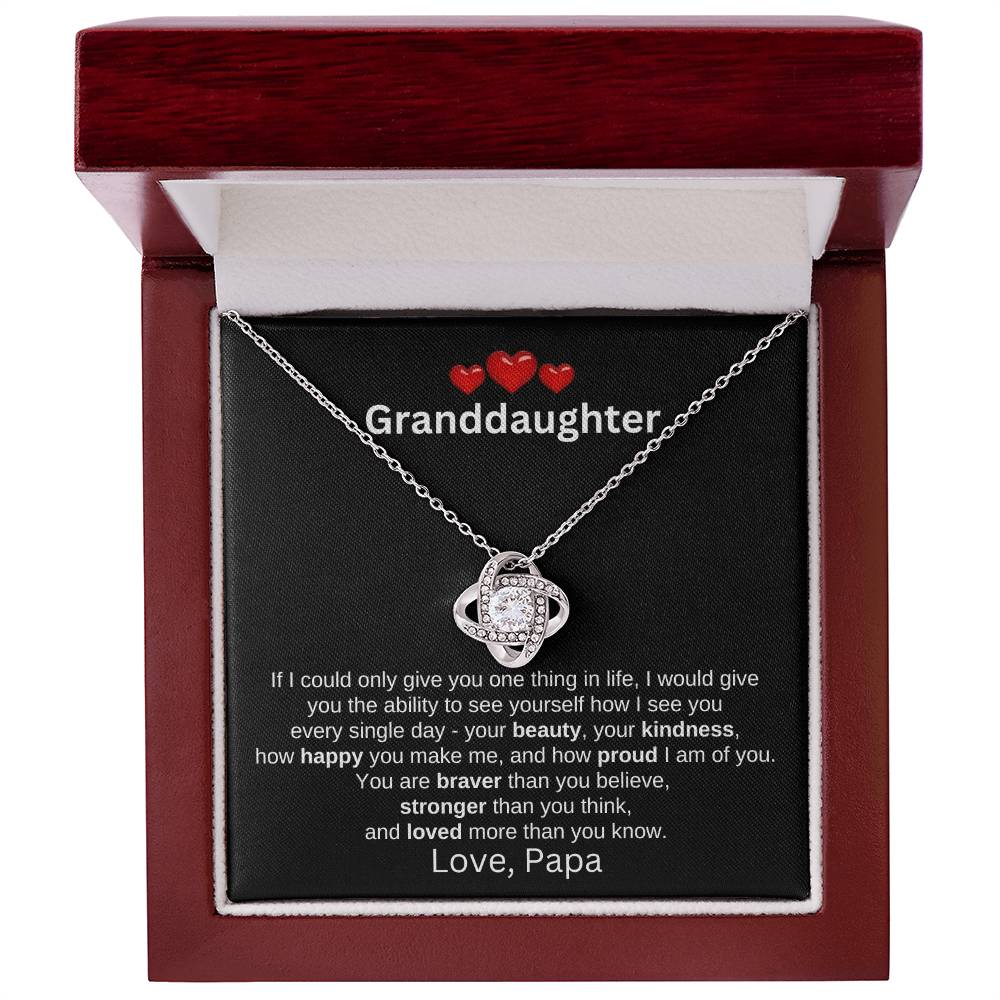 To Granddaughter Love Papa | If I could (LKN-GD-PP-IfICould-Bk-S2309) - You Make It Special