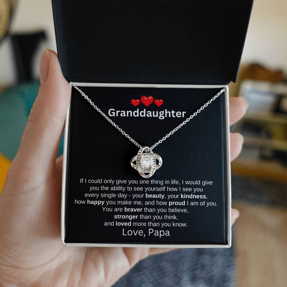 To Granddaughter Love Papa | If I could (LKN-GD-PP-IfICould-Bk-S2309) - You Make It Special