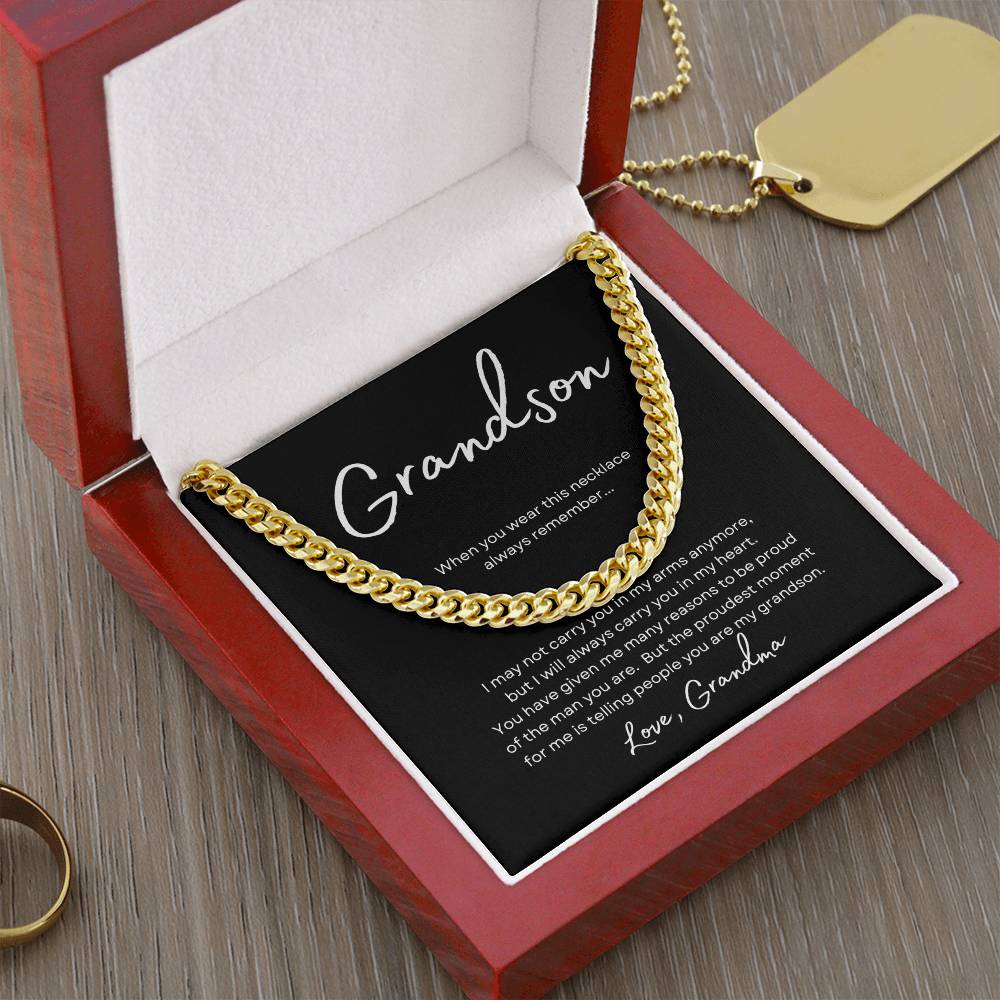 To Grandson Love Grandma | When you (CLN-GS-GM-Whenyou-BK-S2309) - You Make It Special