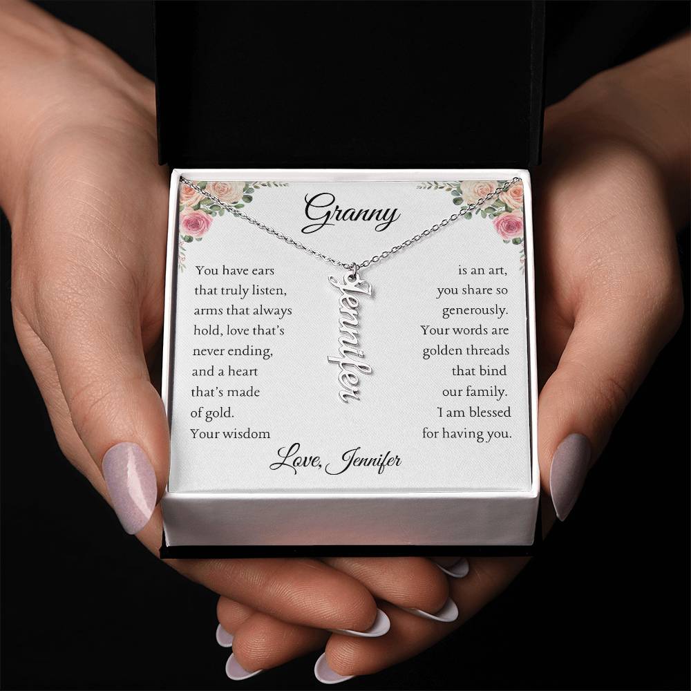 To Granny, 1 grandchild, Personalize Giver Name | You have ears (VE1N-GNY-Per-YHEARS-W-S2309) - You Make It Special