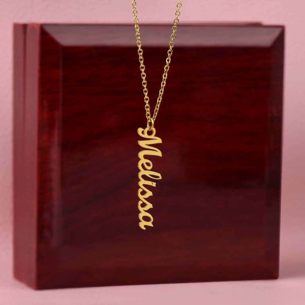 To MiMi from 1 grandchild From "Personalize Giver Name" | Personalized Vertical Name Necklace - You Make It Special
