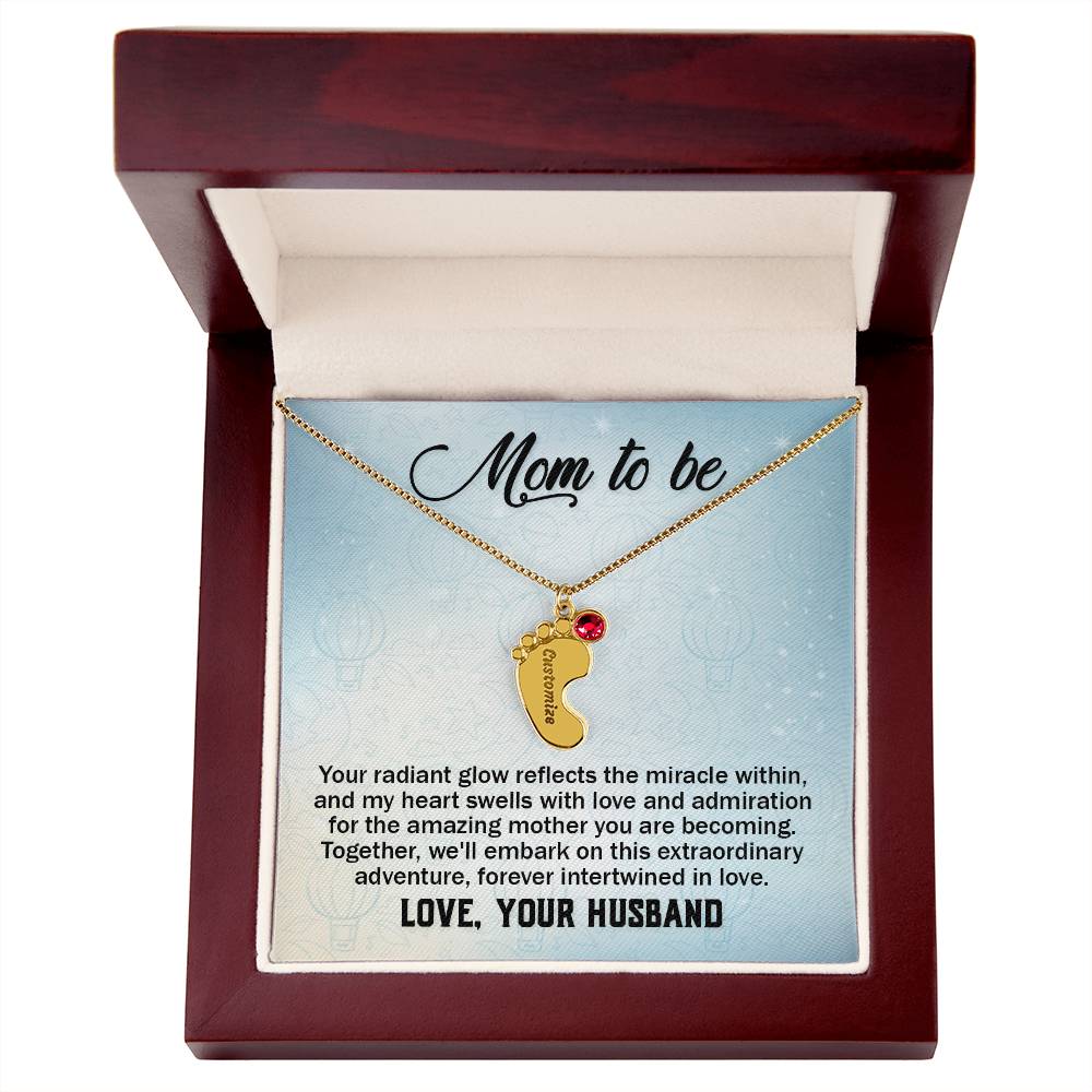 To Mom-to-be from Husband | Your radiant glow (BFN-M-H-YourRadiantGlow-Bu-S2309) - You Make It Special