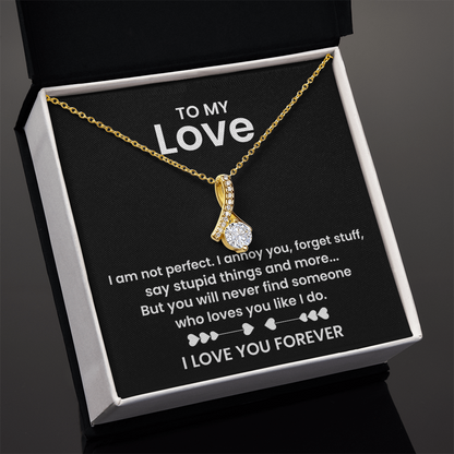 To My Love | Not Perfect | Alluring Beauty Necklace