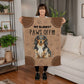 My Blanket Paws Off | Long-haired Dachshund | Coral Fleece Blanket