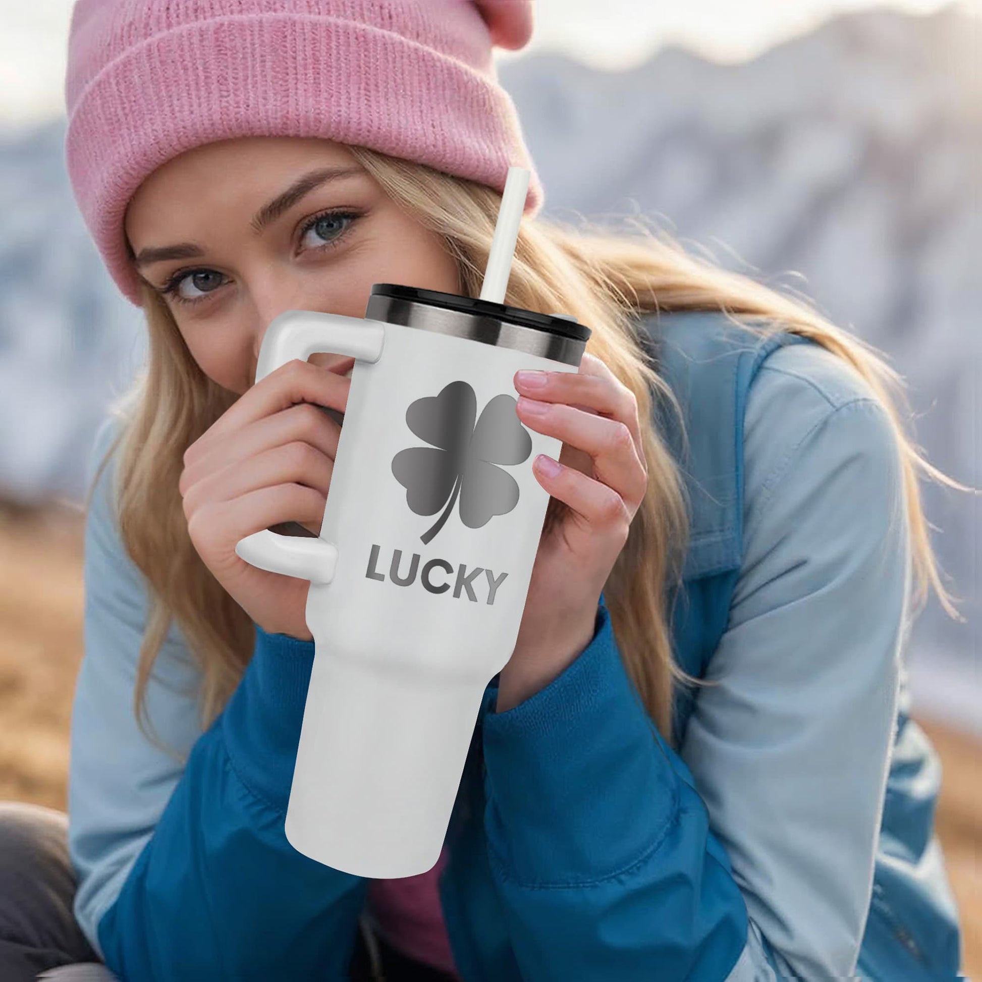 Shamrock Lucky 40 oz tumbler | Pinnacle 40 oz Tumbler