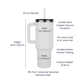 Cougars 40 oz tumbler | Pinnacle 40 oz Tumbler