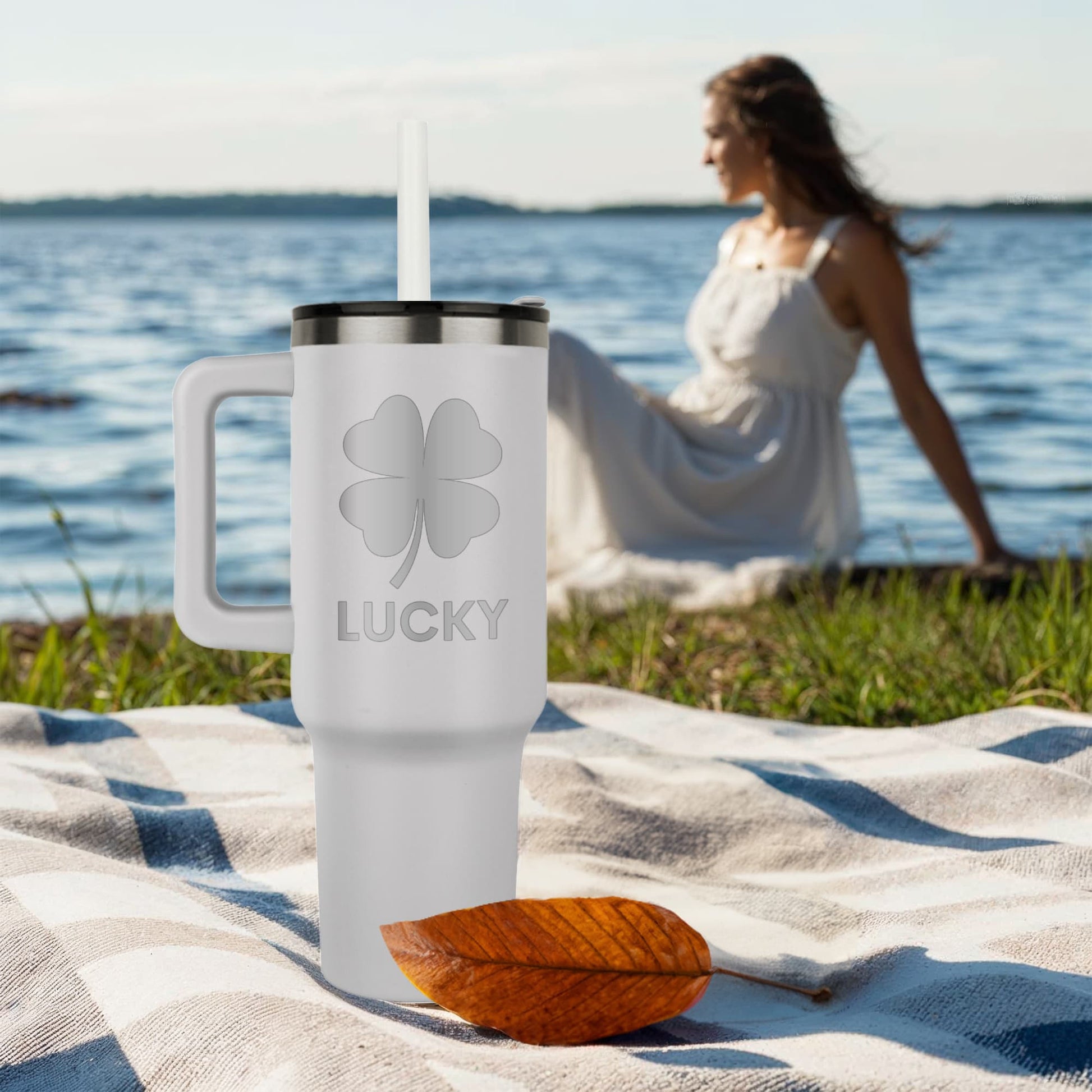 Shamrock Lucky 40 oz tumbler | Pinnacle 40 oz Tumbler