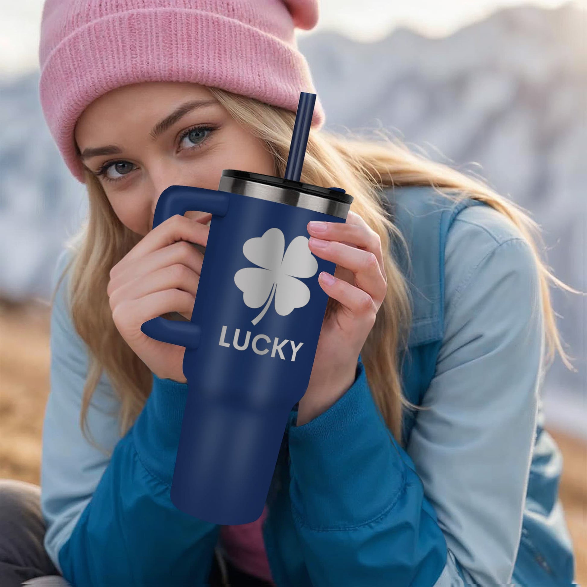 Shamrock Lucky 40 oz tumbler | Pinnacle 40 oz Tumbler