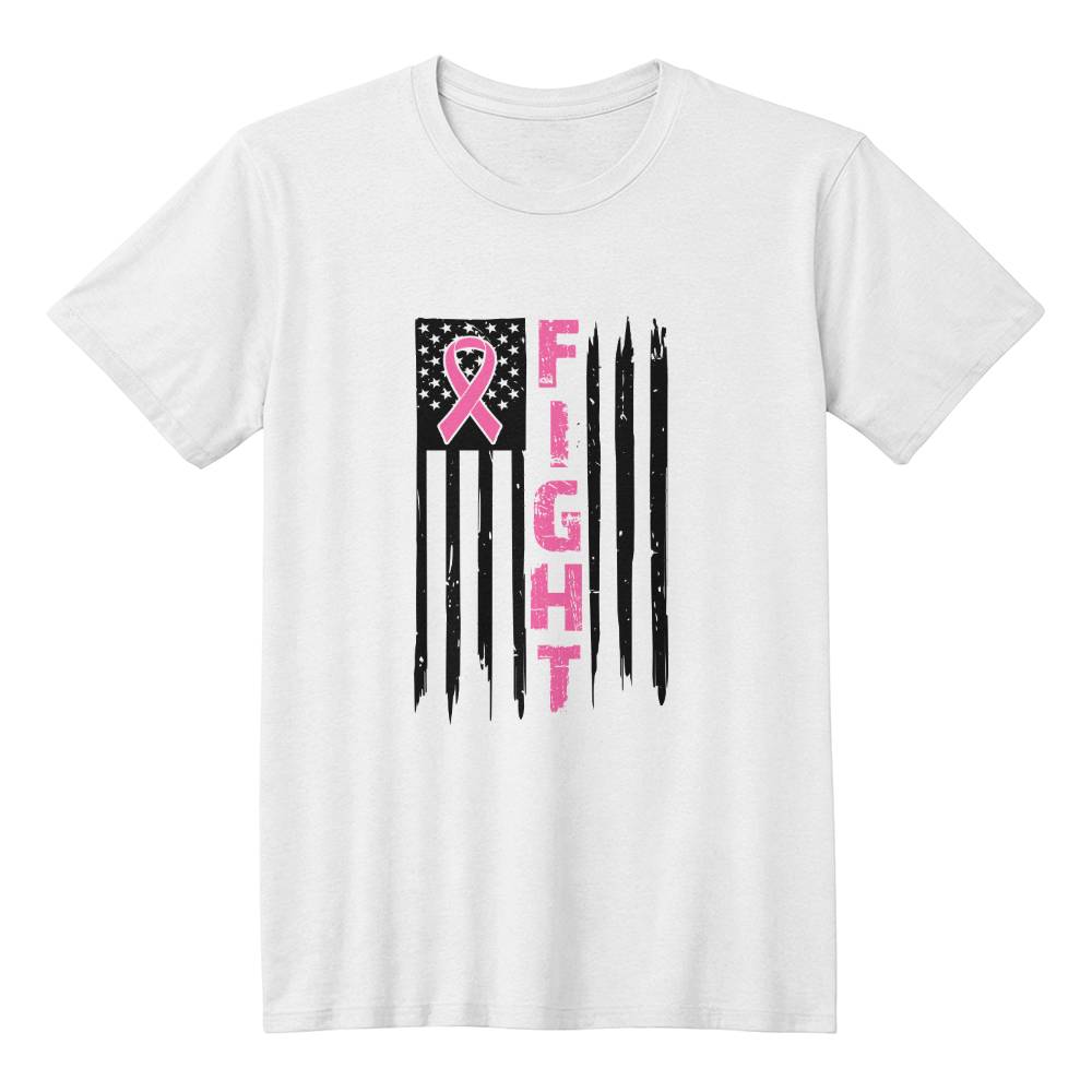 Breast Cancer FIGHT Flag shirt (BC3001 - BCFight - W - S2408) - You Make It Special