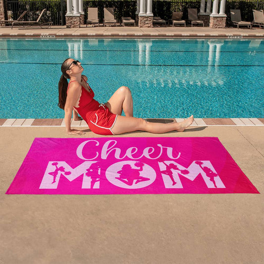 Cheer MOM Beach Towel (BT-CheerMom-S2403) - You Make It Special