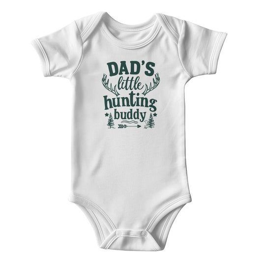 Dad's Little Hunting Buddy Onesie Short Sleeve Bodysuit (ONS - HntBdy - S2406) - You Make It Special