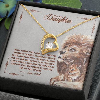 Daughter From Dad | Never forget Sidelion | Forever Love Necklace - You Make It Special