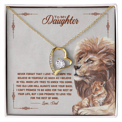 Daughter From Dad | Never forget Sidelion | Forever Love Necklace - You Make It Special