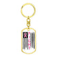 FIGHT Breast Cancer Dog Tag with Swivel Keychain - You Make It Special