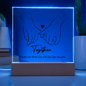 From Our First Kiss Till Our Last Breath | Square Acrylic Plaque Sign Nightlight - You Make It Special