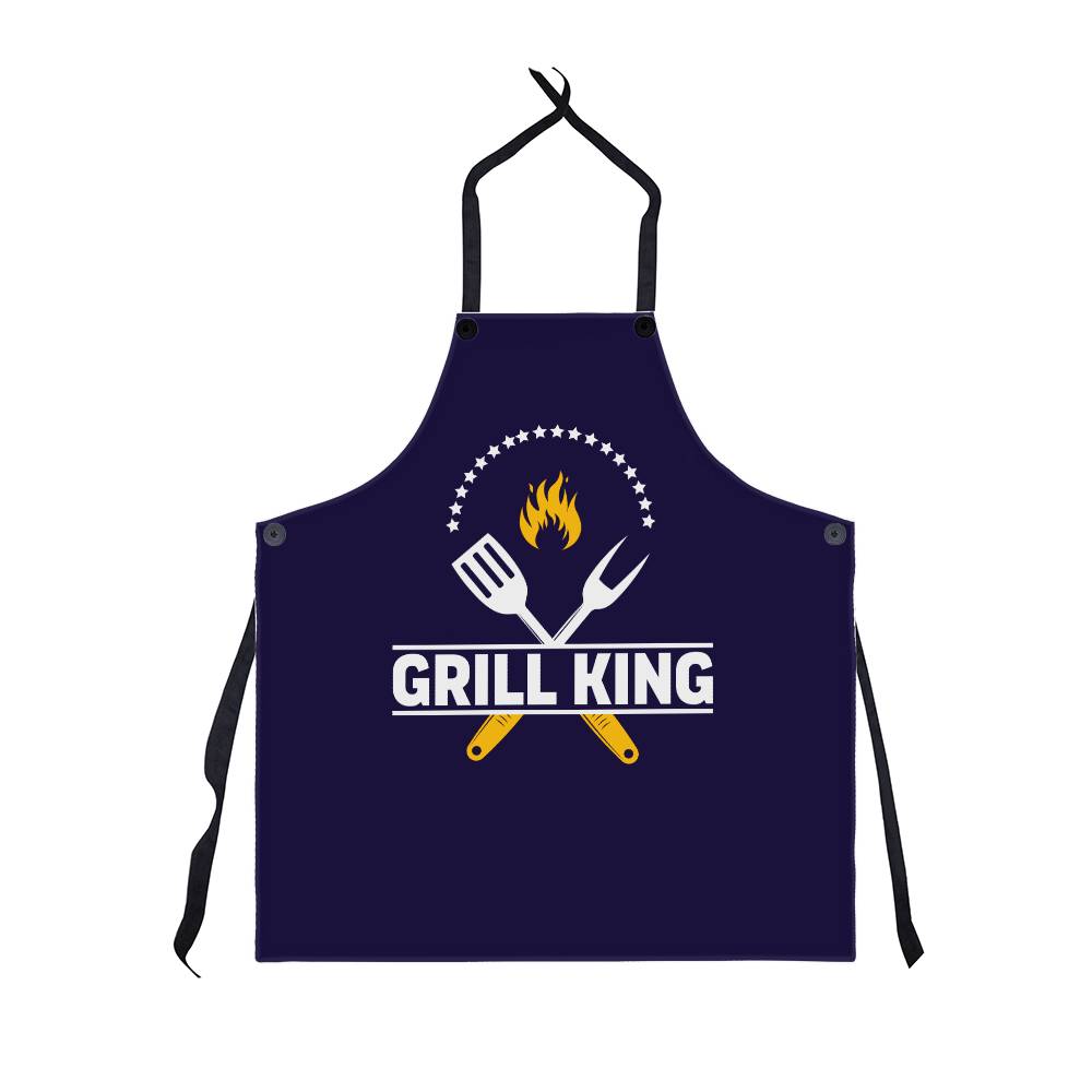 Grill King apron (AP-D-GrlKg-Bk-S2405) - You Make It Special