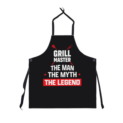 Grill Master Man Myth Legend apron (AP-D-GrlMstrMML-Bk-S2405) - You Make It Special