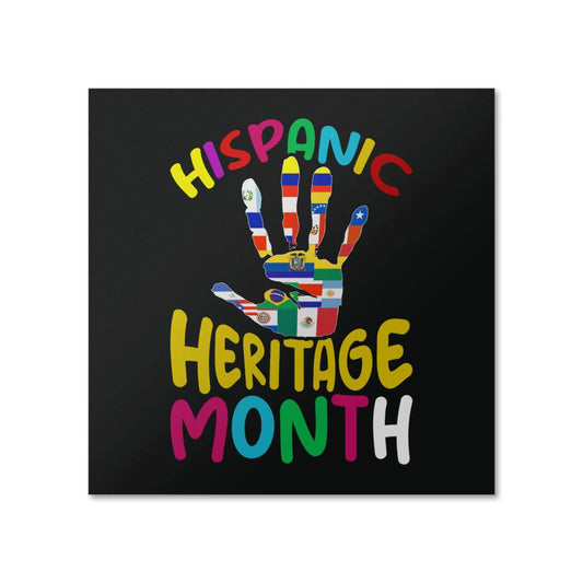 Hispanic Heritage Month with Hand poster (PTR - HHMthHnd - Bk - S2408) - You Make It Special