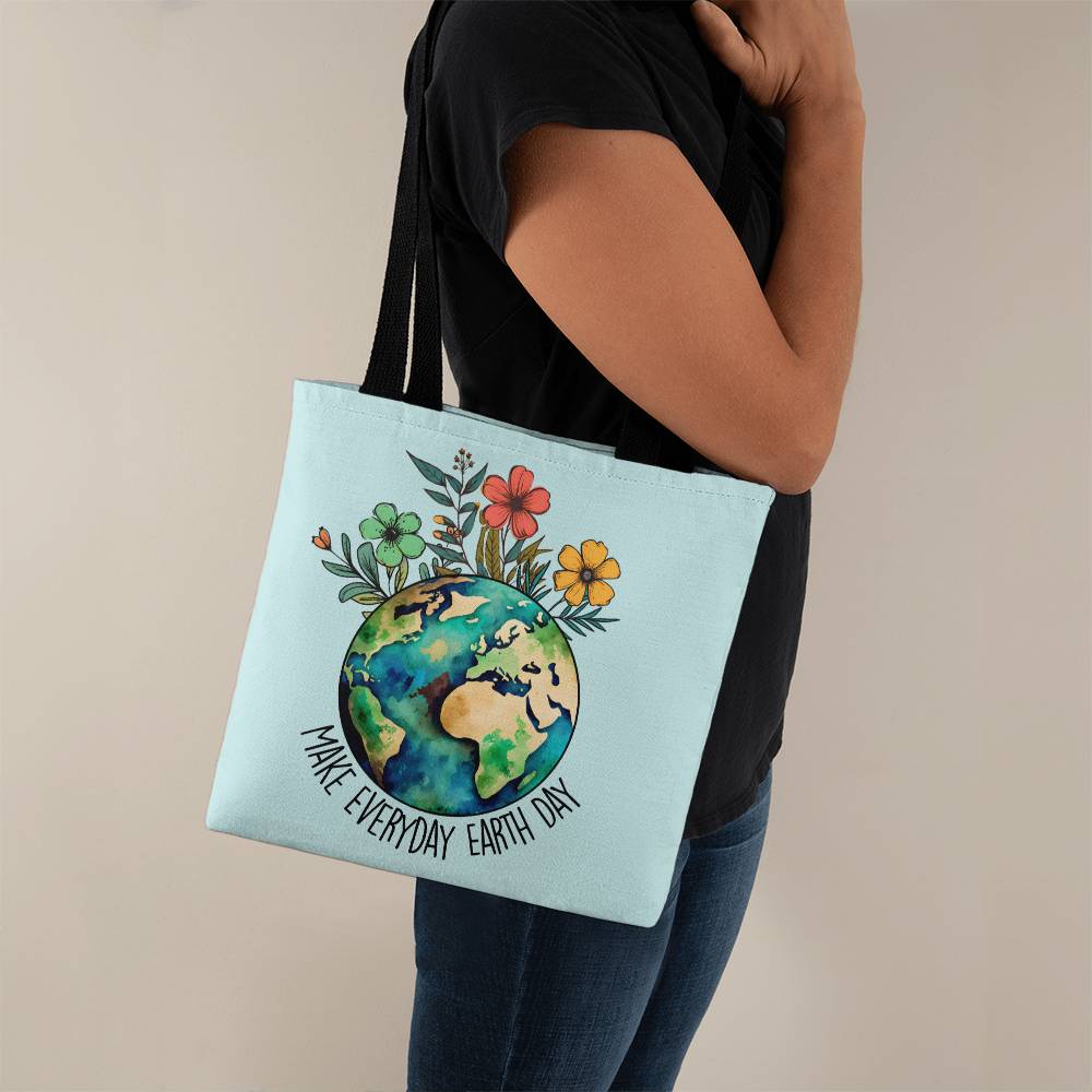 Make Everyday Earth Day Tote Bag Grocery Shopping Reusable Bag Tote (TB-MkEvrydyErthDy-S2404) - You Make It Special