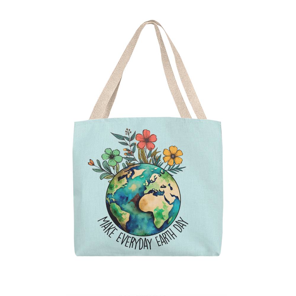 Make Everyday Earth Day Tote Bag Grocery Shopping Reusable Bag Tote (TB-MkEvrydyErthDy-S2404) - You Make It Special