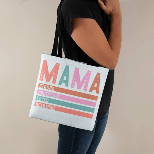 MAMA multicolor Tote Bag Grocery Shopping Reusable Bag Tote (TB-MAMAMultiClr-Cr-S2404) - You Make It Special