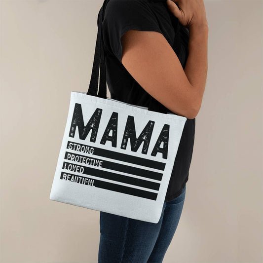 MAMA Tote Bag Grocery Shopping Reusable Bag Tote (TB-MAMABlkLtr-Cr-S2404) - You Make It Special