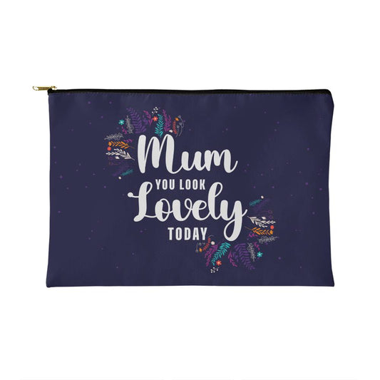 Mum You Look Lovely Today Small Zippered Pouch (ZPS-MmLkLvly-S2403) - You Make It Special