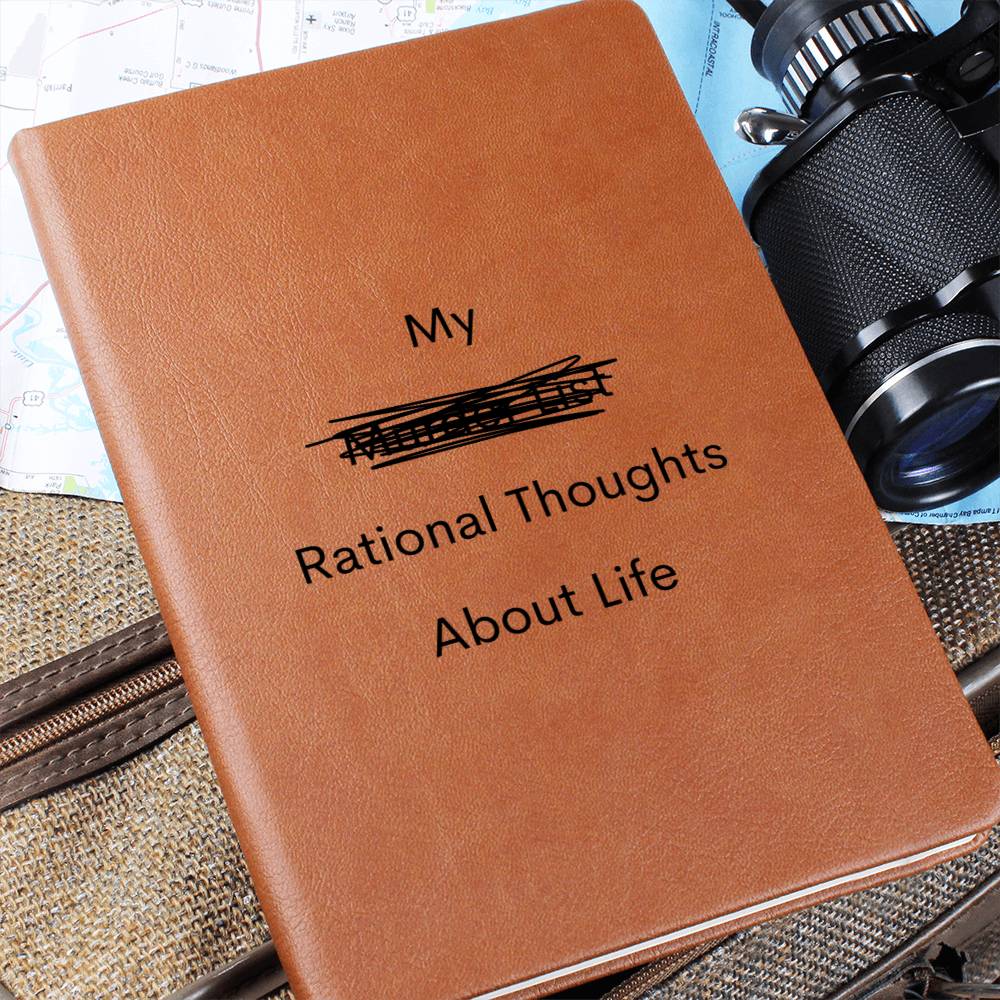 My Rational Thoughts about Life Leather Journal Notebook Diary (LJ-MyRtnlThghts-Bk-S2404) - You Make It Special