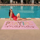 PRAYING Mama Multicolor Pink beach towel (BT-PRAYMamaMultiPk-S2405) - You Make It Special