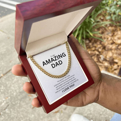 To Dad from child | The person I am today | Cuban link chain - You Make It Special