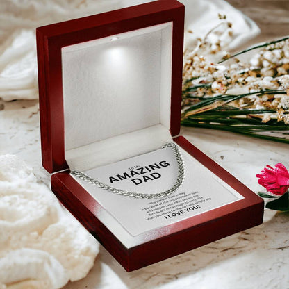 To Dad from child | The person I am today | Cuban link chain - You Make It Special