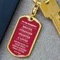 To Daughter From Mom | Always Remember | Dog Tag with Swivel Keychain - You Make It Special