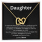 To Daughter Love Mom | If I could |Interlocking Hearts necklace - You Make It Special