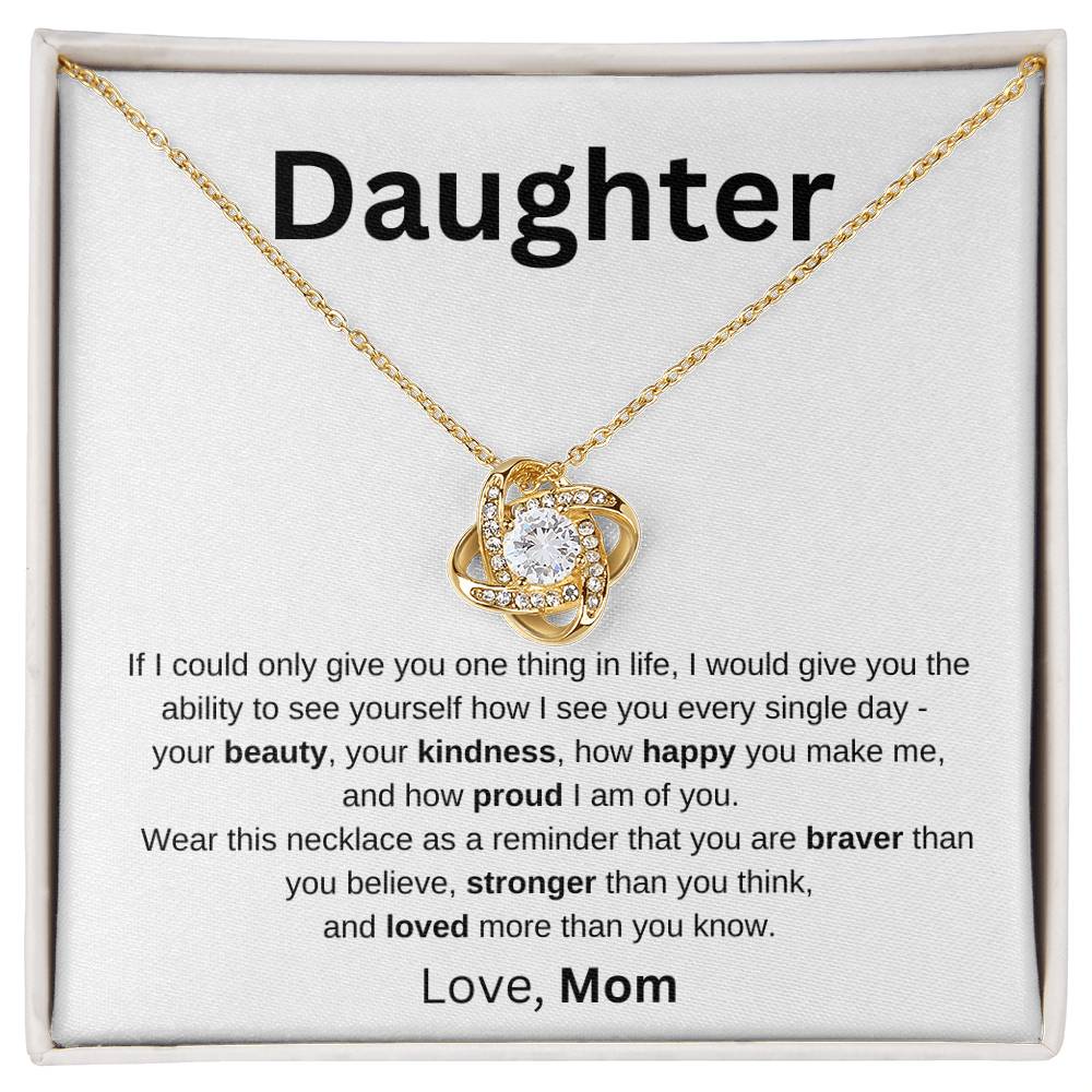 To Daughter Love Mom | If I could only give you one thing - You Make It Special