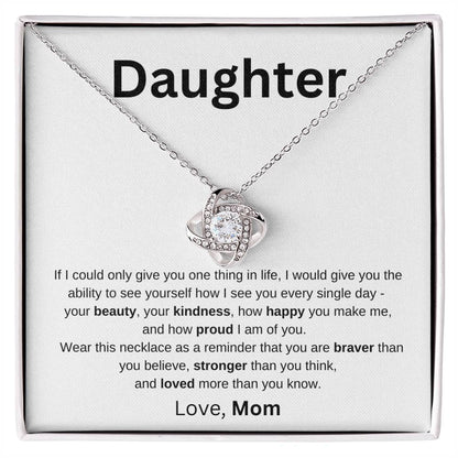 To Daughter Love Mom | If I could only give you one thing - You Make It Special