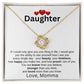 To Daughter Love Momma | If I could only give | Loveknot necklace - You Make It Special