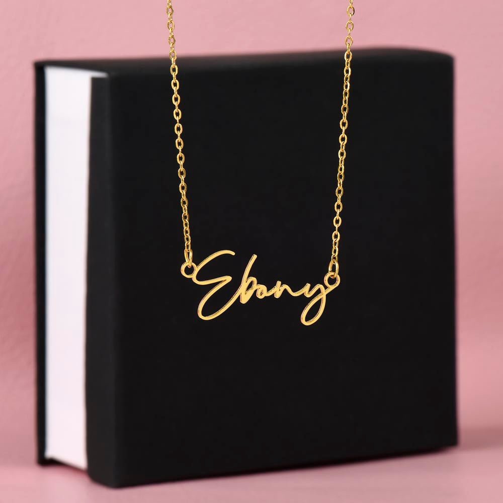 To Girlfriend | Sometimes it is hard to find | Signature Style Name necklace - You Make It Special