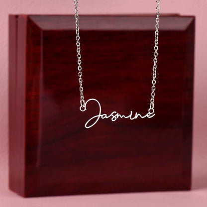To Girlfriend | Sometimes it is hard to find | Signature Style Name necklace - You Make It Special