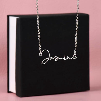 To Girlfriend | Sometimes it is hard to find | Signature Style Name necklace - You Make It Special