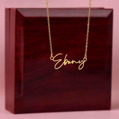 To Girlfriend | Sometimes it is hard to find | Signature Style Name necklace - You Make It Special