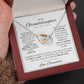 To Granddaughter From Grandma | SOMETIMES IT'S HARD | Interlocking Hearts necklace - You Make It Special