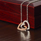 To Granddaughter From Grandma | SOMETIMES IT'S HARD | Interlocking Hearts necklace - You Make It Special