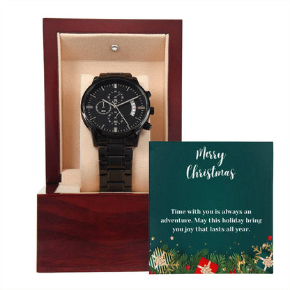 To Man | Time With You | Black Chronograph Watch MC10 - You Make It Special